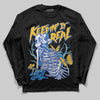 Royal Blue Sneakers DopeSkill Long Sleeve T-Shirt Keepin' It Real Graphic Streetwear - Black