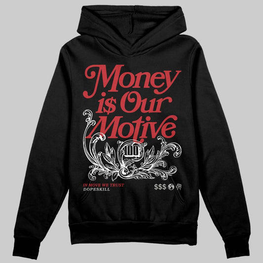 Jordan 8 Retro Bugs Bunny (2025) DopeSkill Hoodie Sweatshirt Money Is Our Motive Typo Graphic Streetwear - Black