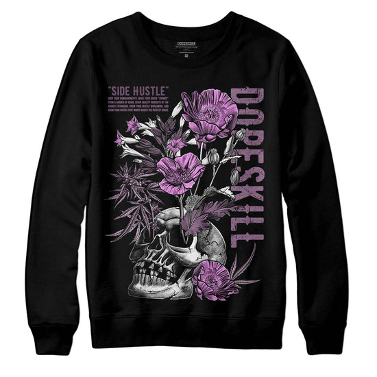 Jordan 2 “Mauve/Off-Noir” DopeSkill Sweatshirt Side Hustle Graphic Streetwear - Black 