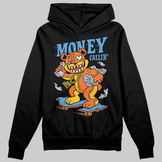 Orange, Black and White Sneakers DopeSkill Hoodie Sweatshirt Money Callin' Graphic Streetwear - Black