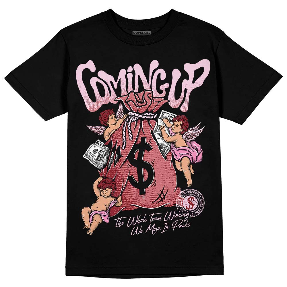 Valentine's Day Collection DopeSkill T-Shirt Money Bag Coming Up Graphic Streetwear - Black