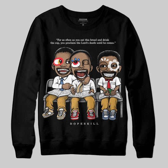Jordan 11 "Gratitude" DopeSkill Sweatshirt First Sunday Graphic Streetwear - Black