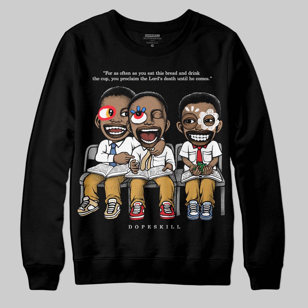 Jordan 11 "Gratitude" DopeSkill Sweatshirt First Sunday Graphic Streetwear - Black
