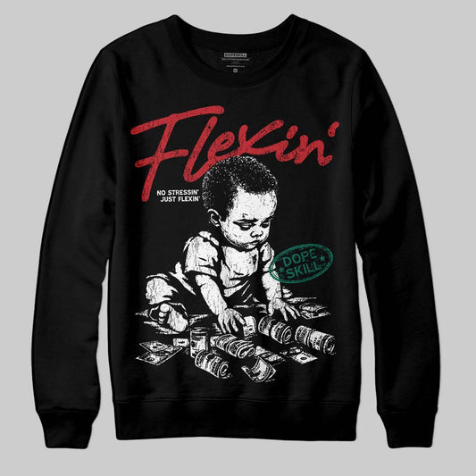 Jordan 3 Mexico 'El Vuelo' DopeSkill Sweatshirt Flexin' Graphic Streetwear - Black