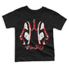 Jordan 1 Retro Low "Black Toe" DopeSkill Toddler Kids T-shirt Breathe Graphic Streetwear - Black