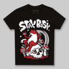 Jordan 1 High OG “Ruby” DopeSkill Toddler Kids T-shirt Stay Busy Graphic Streetwear - Black