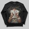 Jordan 4 “Black Cat” (2025) DopeSkill Long Sleeve T-Shirt Rich Youth Graphic Streetwear - Black