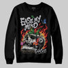 Grey Sneakers DopeSkill Sweatshirt Ease My Mind Graphic Streetwear - Black