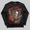 Nigel Sylvester x Air Jordan 4 ‘Brick by Brick’ DopeSkill Long Sleeve T-Shirt Don't Kill My Vibe Graphic Streetwear - Black