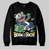 Jordan 9 Retro 'Flint Grey' 2026 DopeSkill Sweatshirt Born To Be Rich Graphic Streetwear - Black