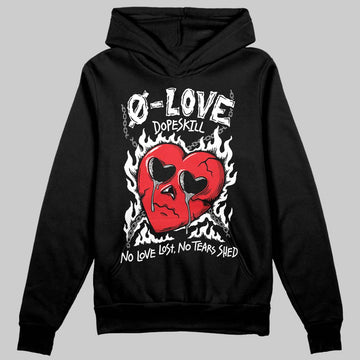 Rick Owens Leather Low Sneaker Black And Milk DopeSkill Hoodie Sweatshirt Crying Heart Graphic Streetwear - Black