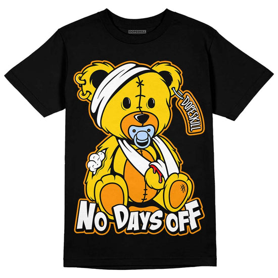 Jordan 6 “Yellow Ochre” DopeSkill T-Shirt Hurt Bear Graphic Streetwear - Black