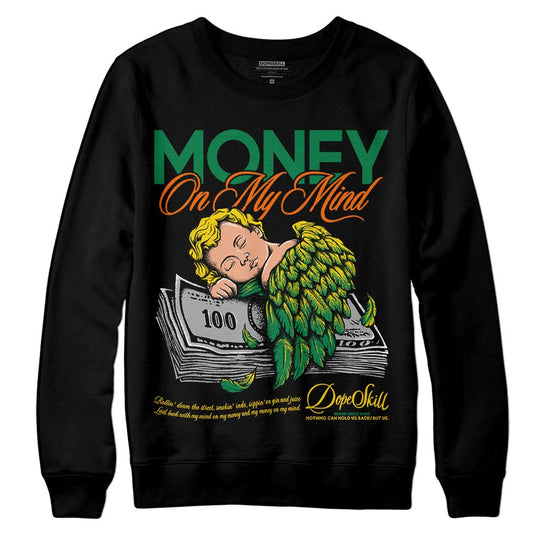 Green Sneakers DopeSkill Sweatshirt MOMM Graphic Streetwear - Black 