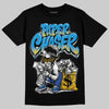 Royal Blue Sneakers DopeSkill T-Shirt Paper Chaser Boy Graphic Streetwear - Black