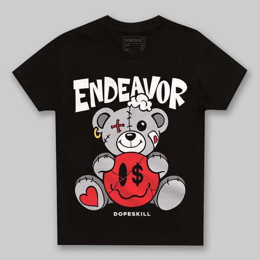 Grey Sneakers DopeSkill Toddler Kids T-shirt Endeavor Graphic Streetwear - Black