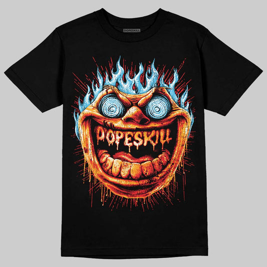 Red Sneakers DopeSkill T-Shirt Hellfire Graphic Streetwear - Black