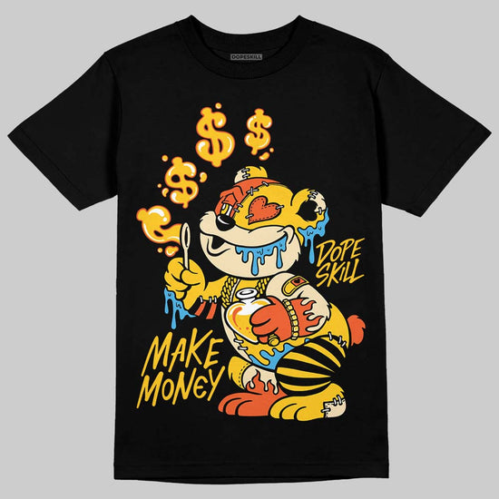 Yellow Sneakers DopeSkill T-Shirt Make Money Graphic Streetwear - Black