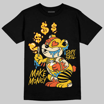 Yellow Sneakers DopeSkill T-Shirt Make Money Graphic Streetwear - Black