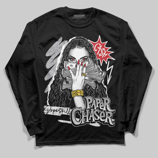 Jordan 4 OG “White Cement” DopeSkill Long Sleeve T-Shirt NPC Graphic Streetwear - Black