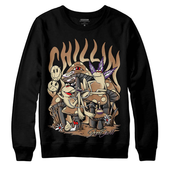 Jordan 6 WMNS Gore-Tex Brown Kelp DopeSkill Sweatshirt Chillin Graphic Streetwear - Black