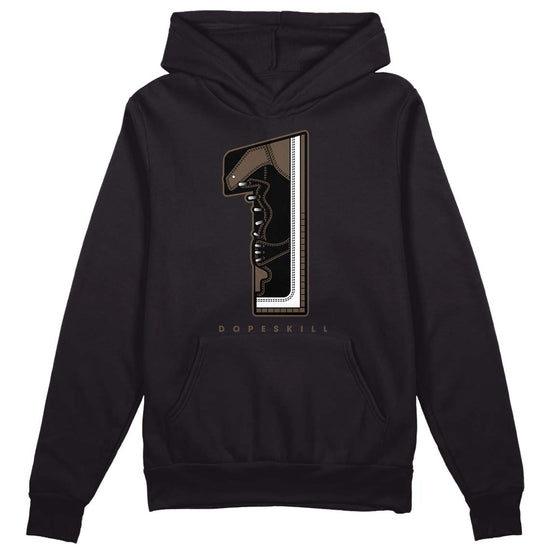 Jordan 1 Retro High OG Palomino DopeSkill Hoodie Sweatshirt No.1 Graphic Streetwear - Black