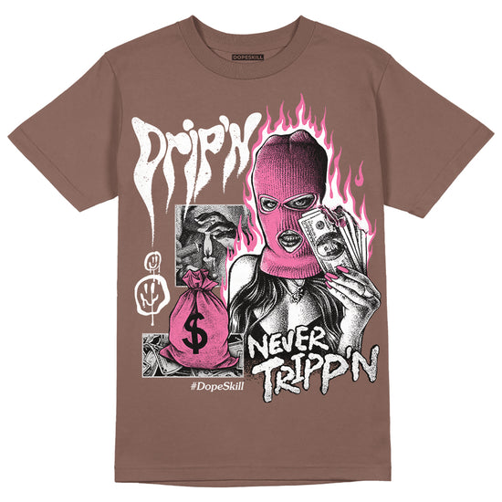 Dunk Low Smokey Mauve Playful Pink DopeSkill Brown Savana T-shirt Drip'n Never Tripp'n Graphic Streetwear 