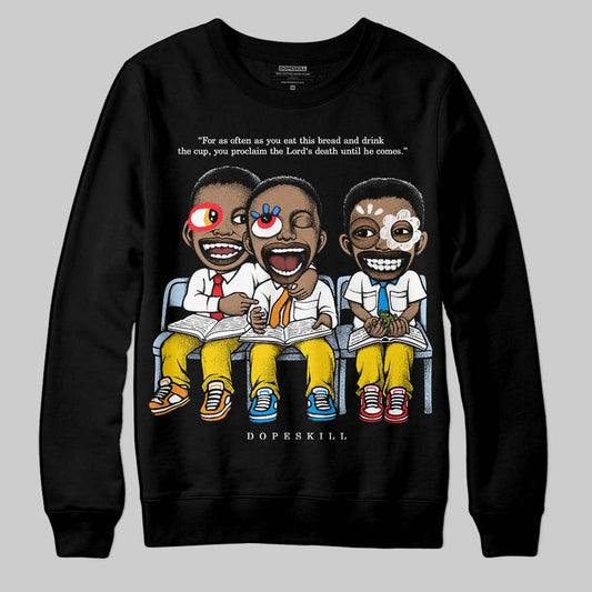 Jordan 6 “Yellow Ochre” DopeSkill Sweatshirt First Sunday Graphic Streetwear - Black