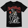 Red Sneakers DopeSkill T-Shirt Ambition Graphic Streetwear - Black