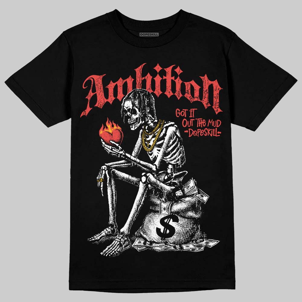 Red Sneakers DopeSkill T-Shirt Ambition Graphic Streetwear - Black