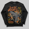 Orange, Black and White Sneakers DopeSkill Long Sleeve T-Shirt Don't Bet Against Us Graphic Streetwear - Black