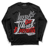 Jordan 2 Retro "Black Cement" DopeSkill Long Sleeve T-Shirt LOVE Graphic Streetwear - Black