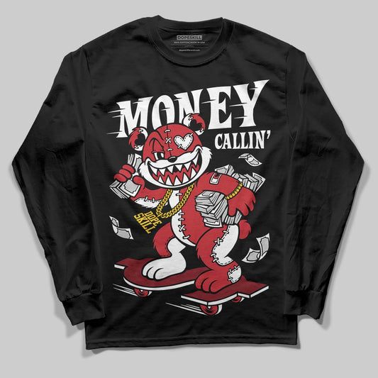 Jordan 1 Low OG "Chicago" DopeSkill Long Sleeve T-Shirt Money Callin' Graphic Streetwear - black
