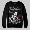 Jordan 4 OG “White Cement” DopeSkill Sweatshirt Flexin' Graphic Streetwear - Black