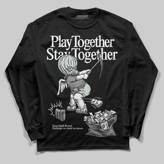 Jordan 1 Retro Low OG Year of the Snake (2025) DopeSkill Long Sleeve T-Shirt Play together, Stay together Graphic Streetwear - Black