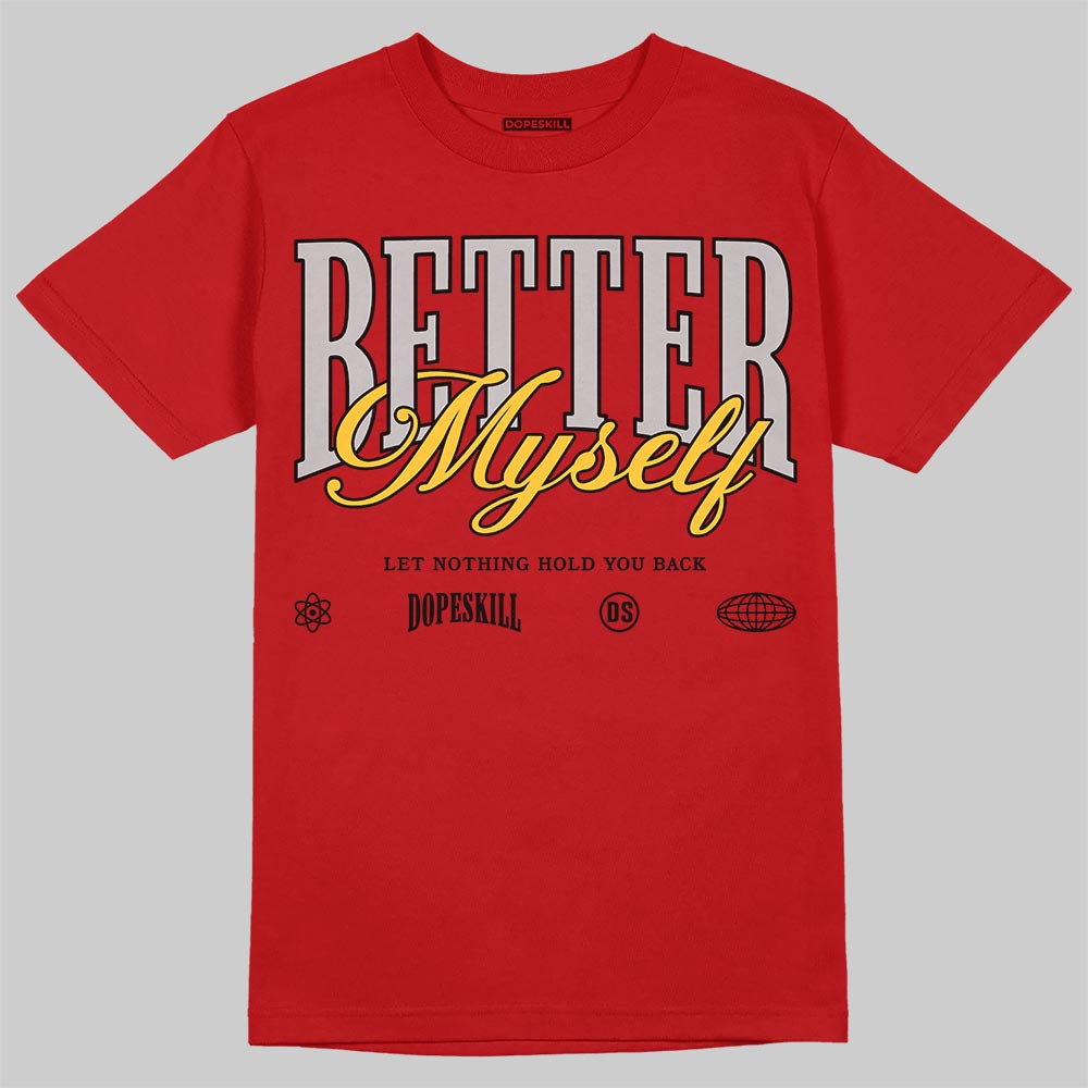 Jordan 14 Retro Ferrari (2025) DopeSkill T-Shirt Better Myself Graphic Streetwear - red