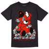 Jordan 6 Retro Toro Bravo DopeSkill T-shirt MOMM Bear Graphic Streetwear - Black