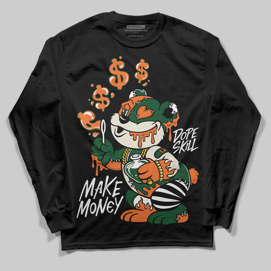 SoleFly x Air Jordan 3 “Fruits Of Our Labor” DopeSkill Long Sleeve T-Shirt Make Money Graphic Streetwear - Black