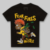 Yellow Sneakers DopeSkill Toddler Kids T-shirt Fear Fuels The Hustle Graphic Streetwear - Black