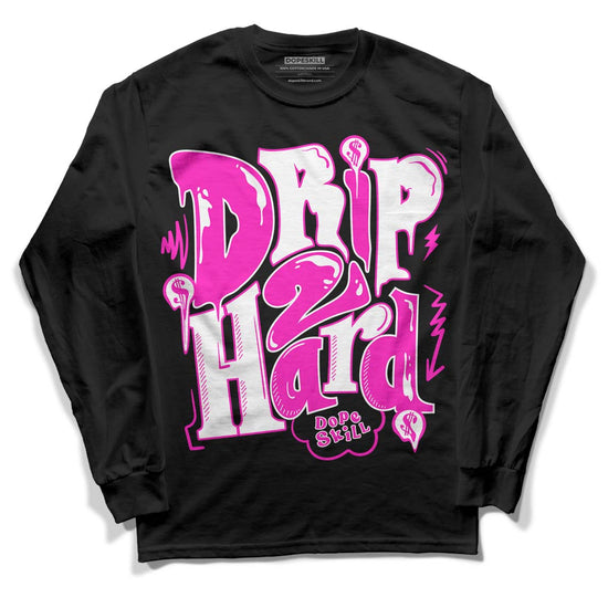 Dunk Low GS “Active Fuchsia” DopeSkill Long Sleeve T-Shirt Drip Too Hard Graphic Streetwear - Black