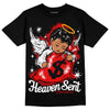 Jordan 12 “Cherry” DopeSkill T-Shirt Heaven Sent Graphic Streetwear - Black