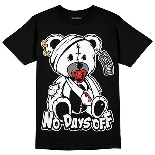 Jordan 1 High OG “Black/White” DopeSkill T-Shirt Hurt Bear Graphic Streetwear - Black 