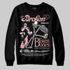 Jordan 1 Low OG “Rust Pink” DopeSkill Sweatshirt Broken Bones Graphic Streetwear - Black