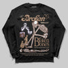 Harris Tweed x Wmns Dunk Low 'Sesame' DopeSkill Long Sleeve T-Shirt Broken Bones Graphic Streetwear - black