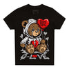 Black and White Sneakers DopeSkill Toddler Kids T-shirt Broken Bear Graphic Streetwear - Black