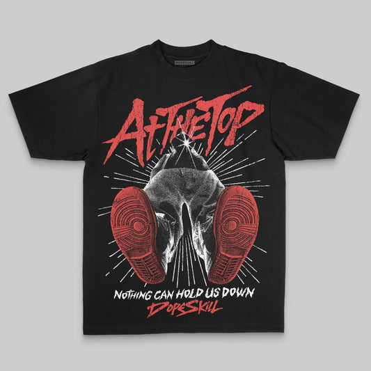 Red Oversize Print Nothing Can Hold US Down DopeSkill Graphic Premium T-shirt Streetwear - Black