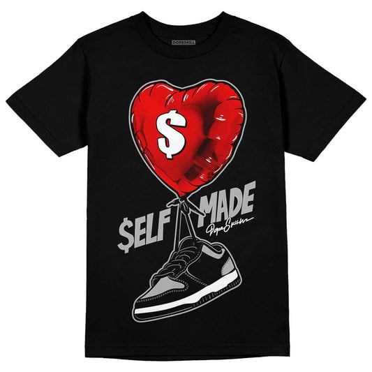 Jordan 1 Low OG “Shadow” DopeSkill T-Shirt Self Made Graphic Streetwear - Black