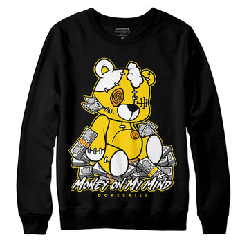 Jordan 6 “Yellow Ochre” DopeSkill Sweatshirt MOMM Bear Graphic Streetwear - Black