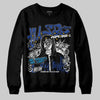 Royal Blue Sneakers DopeSkill Sweatshirt No Money No Lust Graphic Streetwear - Black