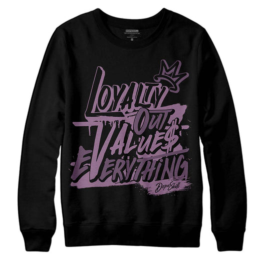 Jordan 2 “Mauve/Off-Noir” DopeSkill Sweatshirt LOVE Graphic Streetwear - Black 