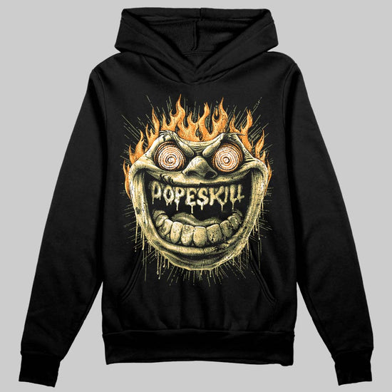 Olive Sneakers DopeSkill Hoodie Sweatshirt Hellfire Graphic Streetwear - black